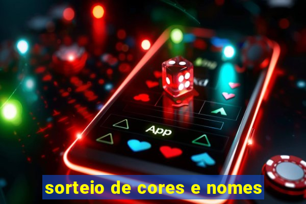 sorteio de cores e nomes